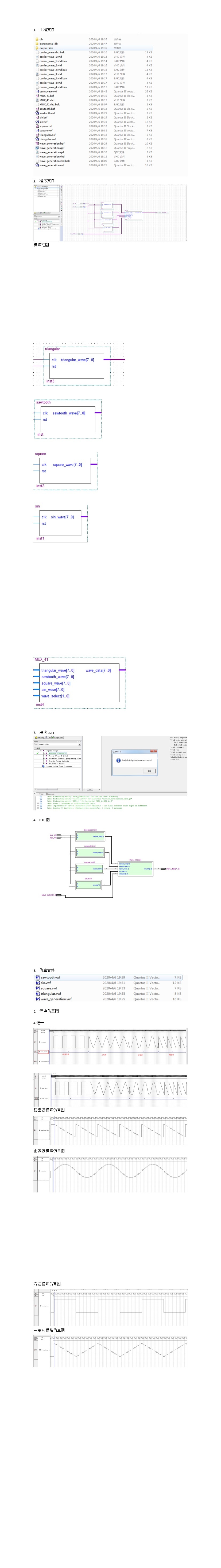 波形发生器信号发生器VHDL WVF仿真