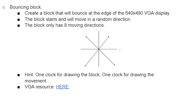 随机方向的弹球运动图像VGA显示DE1-