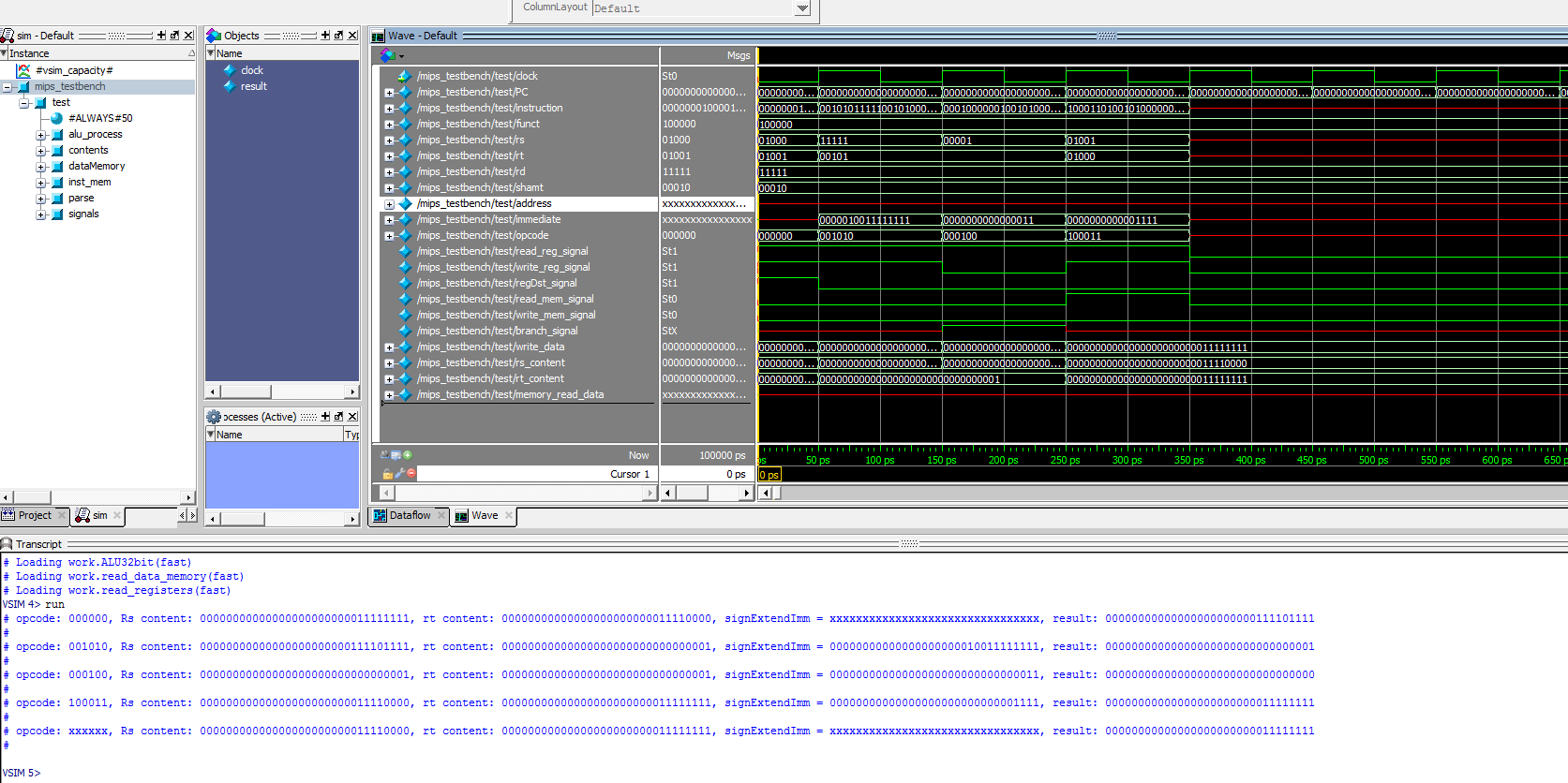 32位MIPS CPU处理器Quartu